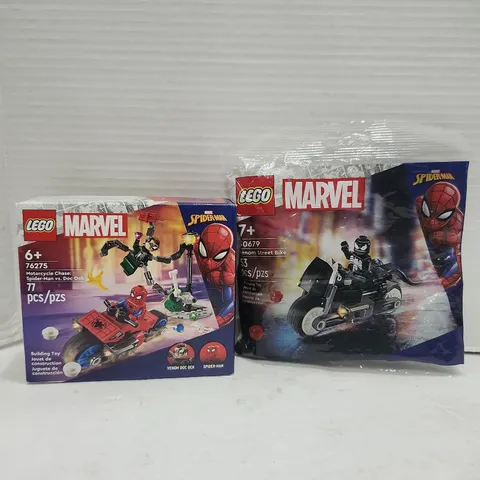 LEGO Marvel 76275 Motorcycle Chase: Spider-Man vs. Doc Ock + Venom Bike 30679