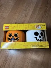LEGO Jack O’ Lantern  & Skeleton Storage Heads Halloween Edition - Small
