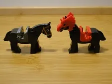 LEGO Horse with Saddle Lot of 2