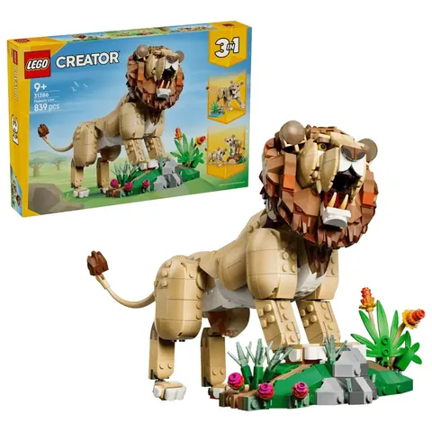 Lego Creator 3 w 1 Dzikie zwierzęta. dumny lew 31386 lego