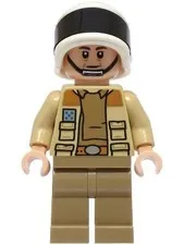 LEGO® Minifigure Star Wars sw1328 Captain Antilles Dark Tan Shirt Lrg Rank Badge