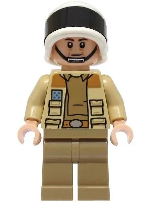 LEGO® Minifigure Star Wars sw1328 Captain Antilles Dark Tan Shirt Lrg Rank Badge
