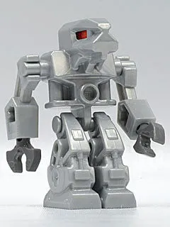 LEGO® Minifigure Exo-Force exf015 Devastator Pearl Light Gray Torso Red Eyes