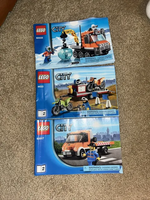 Lego City 60033, 4433, 60017 Manuals