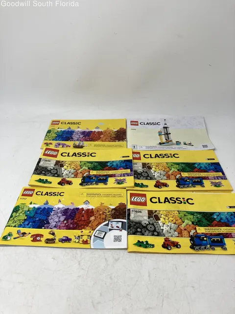 Lot Of 6 Pcs Lego Multicolor Classic Building Toy Instruction Manuals
