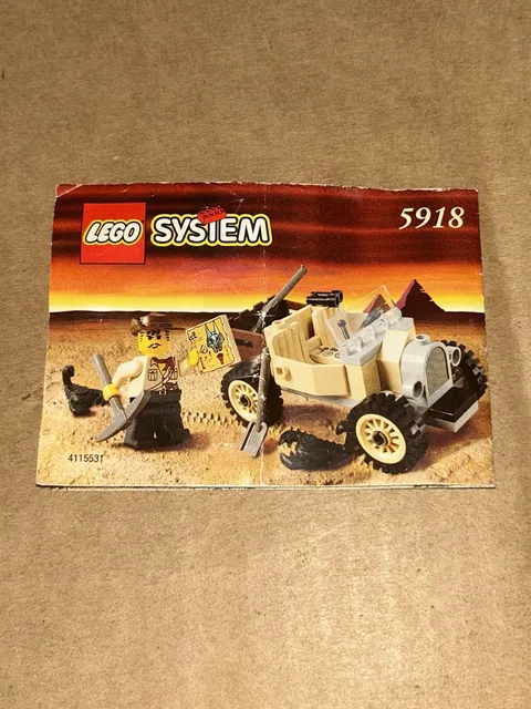 1998 LEGO Adventurers Scorpion Tracker Set 5918 Instructions Sheet