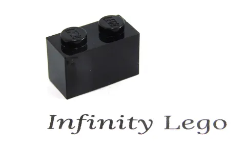 30 LEGO Black Brick 1 x 2 (3004) - (30 Pieces)