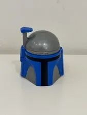 LEGO 21922pb01 Flat Silver Head SW Mandalorian Helmet Jango Pattern 75107