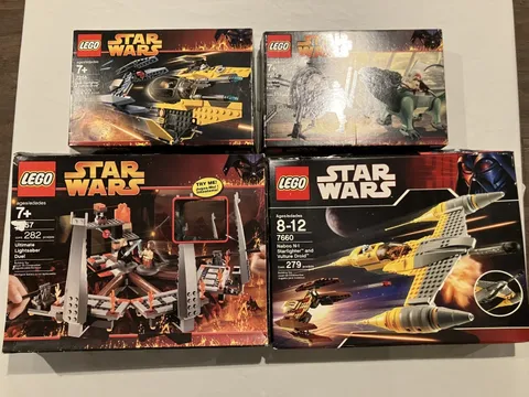 INCOMPLETE SETS - LEGO Star Wars Lot - Sets 7255, 7256, 7257,7660
