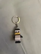 lego penguin keychain - old - obscure - good condition