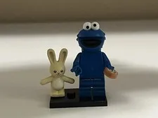Lego Sesame Street Cookie Monster Minifigure Custom Printed
