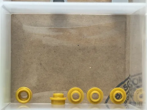 LEGO Parts - Pearl Gold Plate, Round 1 x 1 with Open Stud - No 85861 - QTY 5