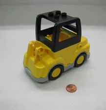 Lego Duplo Large Yellow Excavator Bobcat Bulldozer Construction Vehicle Parts