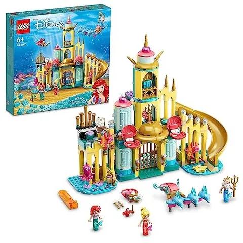 LEGO Disney Princess The Little Mermaid Ariel's Sea Castle 43207 Toy Bricks