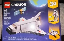 LEGO Creator 3 in 1 Space Shuttle New In Box- 41134 Building Set 144 Pieces
