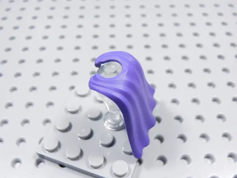 LEGO Dark Purple Rubber Flexible Cape Billowing Minifig BS