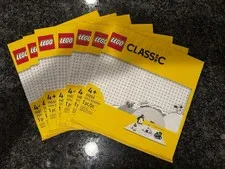 New LEGO White Baseplate 32x32 lot of 7