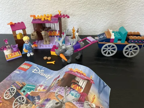 LEGO Disney Frozen 2 II 41166 Elsa's Wagon Adventure 100% Complete