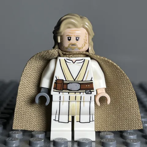 LEGO Star Wars Luke Skywalker Minifigure Old Jedi Master 75200 sw0887 - 2J