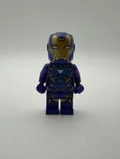 Lego Marvel Super Heroes Rescue Pepper Potts Dark Purple Armor Minifigure Iron