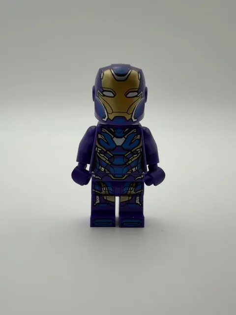 Lego Marvel Super Heroes Rescue Pepper Potts Dark Purple Armor Minifigure Iron