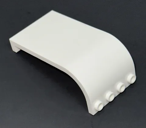 LEGO Panel 3X4X6 w/CURVED TOP x1 White 2571