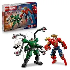 LEGO   Marvel Mech Battle: Spider-Man vs. Doc Ock - Superhero Toy w/ 2 Action Fi