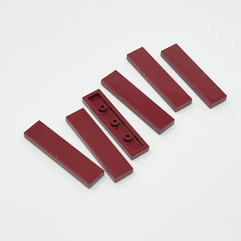 2431 LEGO Parts Tile 1x4 DARK RED (6)