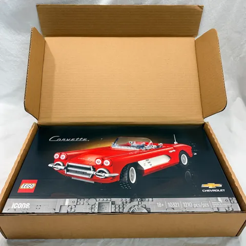 LEGO Icons: Corvette (10321) ~ NEW / FACTORY SEALED ~ ORIGINAL SHIPPER ~