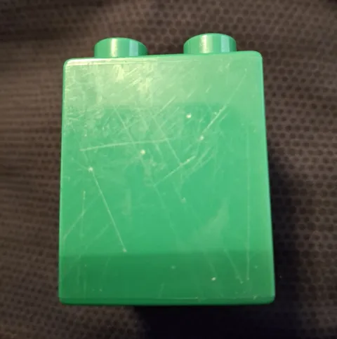 LEGO DUPLO 2x2 Brick Green Plastic DUPLO Theme/Subtheme Single Piece 1pc