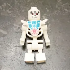 LEGO Skeleton White Plastic Minifigure w/ Printed Torso & Legs