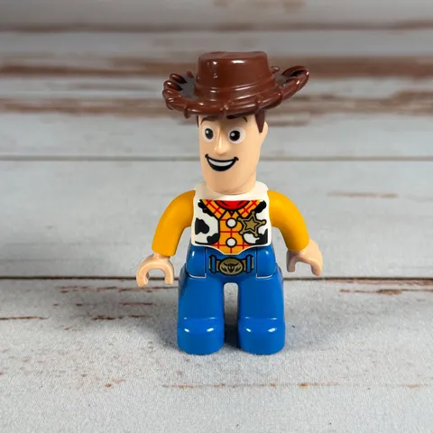 LEGO Duplo Toy Story Woody Minifigure Cowboy Sheriff Brown Hat 2010 Disney