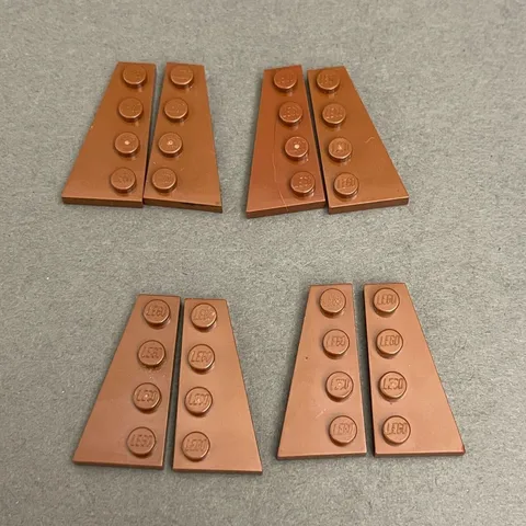 Lego 41769 41770 Reddish Brown Replacement Add-on Pieces Parts Lot of 8