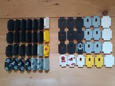 LEGO Castle Wall Pieces Vintage Lot Gray/Black/White/Yellow Corners Windows