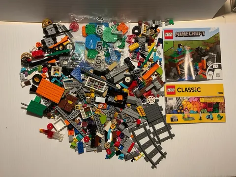 Lego Lot 2 Lbs 3 Oz Random Mixed Pieces Bricks Parts Bulk All Clean