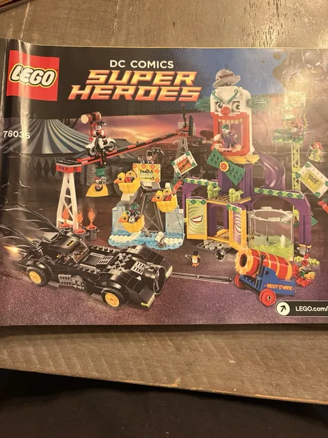 Lego #76035 Jokerland DC Super Heroes Instruction Manual