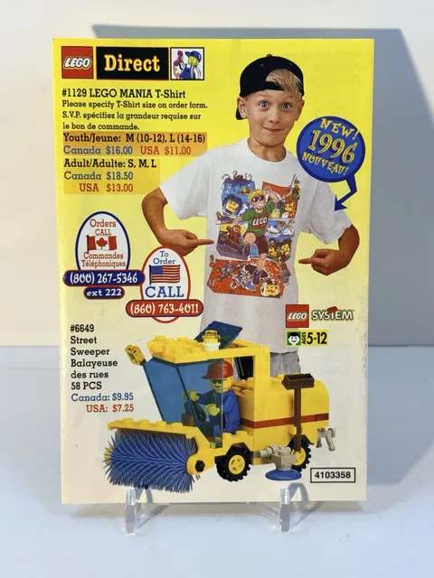 RARE VTG 1996 Lego Mania Direct Booklet LEGO Shop At Home Crisp Pages MINT
