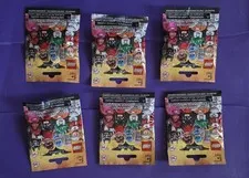 Lot Of 6-71017 - LEGO BATMAN MOVIE - Factory Sealed Blind Bag NOS Unopened.