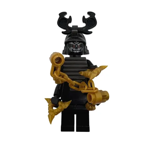 LEGO Ninjago Overlord Golden Master 4 Arm Minifigure njo107 Black Gold Helmet