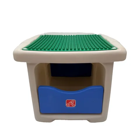 Step 2 Lego Duplo Building Block Table w/Storage + 120 Duplos Vintage