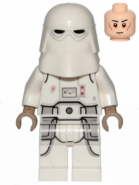 LEGO [No Color/Any Color] Snowtrooper, Printed Legs, Dark Tan Hands, Cheek Lines