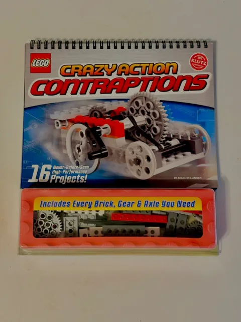 LEGO Crazy Action Contraptions Klutz Book & Parts 2008 Incomplete Rare & Retired