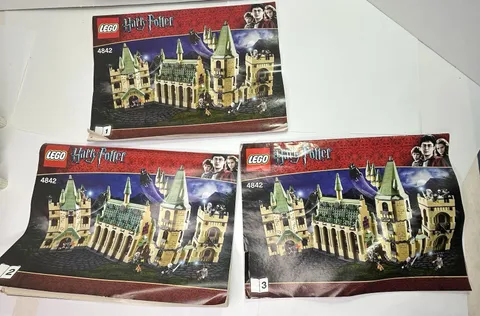 Lego Harry Potter HOGWARTS CASTLE 4842 *INSTRUCTIONS ONLY* All 3 Books