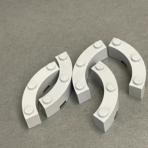 Lego 48092 72140 Light Blue Gray Replacement Add-on Pieces Parts Lot of 5