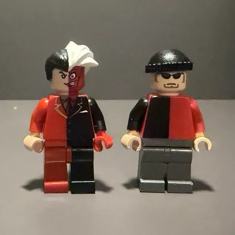 Custom LEGO Batman 1 Minifigures Uv red two face and  goon