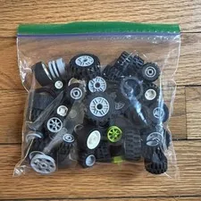 LEGO Wheels Tires Pieces Bulk Lot 5 oz