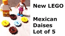 New LEGO Mexican Daisy Set Daisies Yellow Blue Brown BUILD A GARDEN Fancy Cute