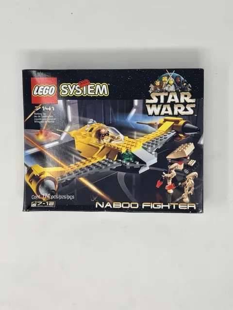 NIB LEGO Star Wars Naboo Fighter 7141 174 pcs Complete Set Sealed Unopened VTG