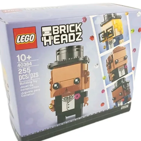 LEGO® BRICKHEADZ Retired WEDDING GROOM 255 Piece Building Set 40384