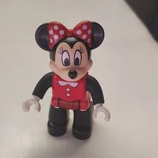 LEGO Disney Minnie Mouse Minifigure Red Outfit with Polka Dot Bow